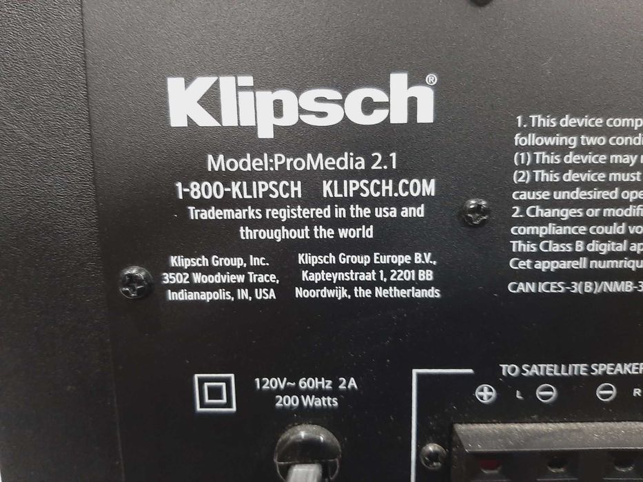 Głośniki komputerowe Klipsch ProMedia 2.1 THX