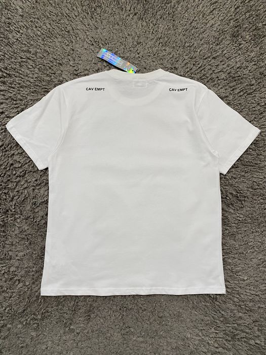 Футболка CAV EMPT чоловіча з принтом біла MADE IN JAPAN