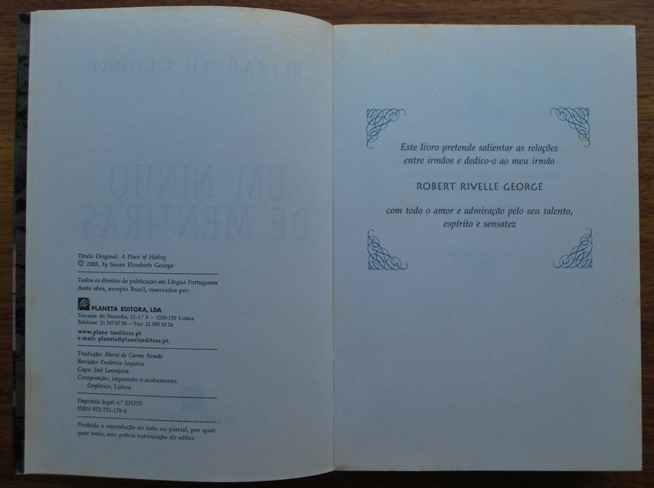 Um Ninho de Mentiras de Elizabeth George