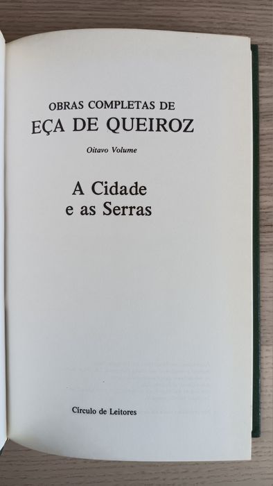 Eça de Queiróz,  A Cidade e as Serras