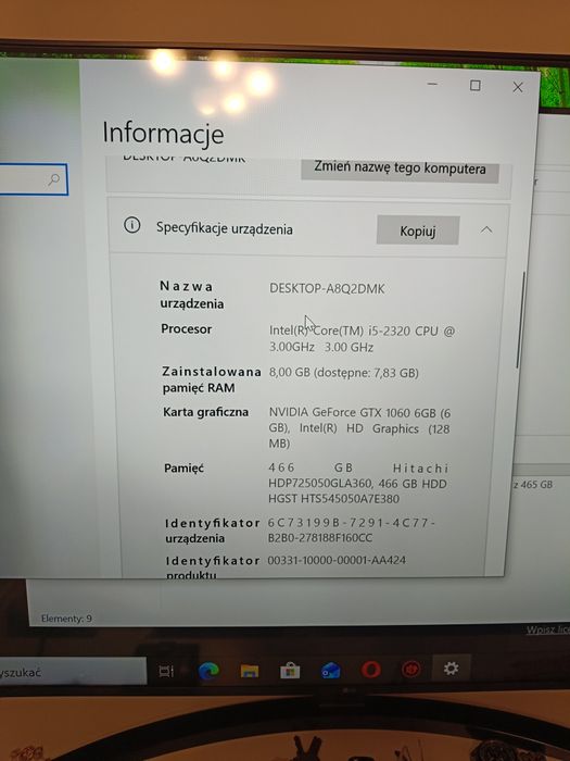 Komputer stacjonarny i5 2320
