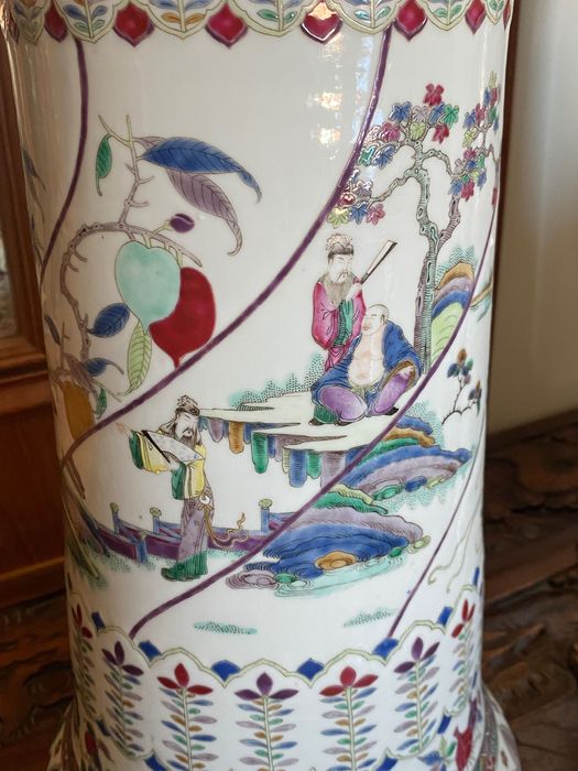 Vasos Jarras Porcelana Chinesa Séc XVIII 46 centímetros