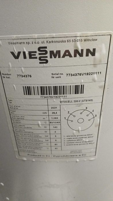 Kocioł Viessmann VITODENS 100-W 19 kW + zasobnik Vitocel 200V 140l