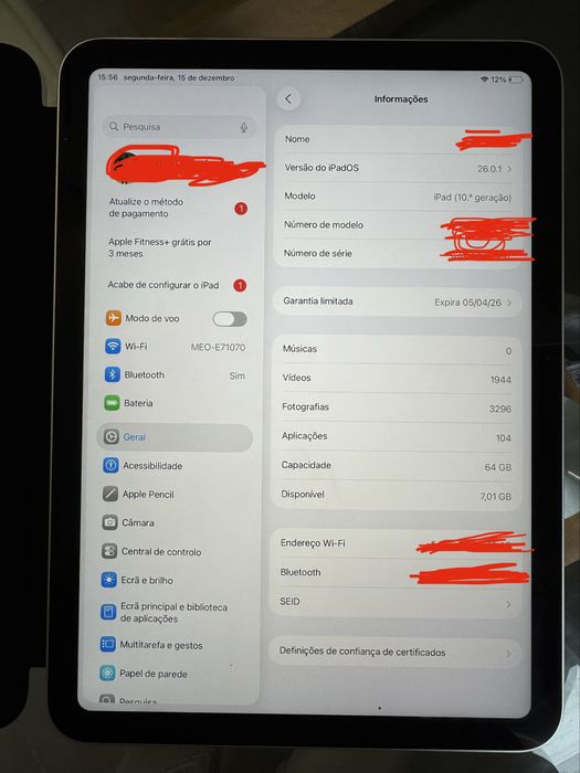 Ipad 10°geração 64GB