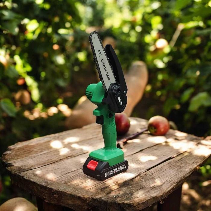 Пила аккумуляторная Бесщеточная VOLLYX 2 АКБ 2 шины (6+4 дюйма) 2 цепи