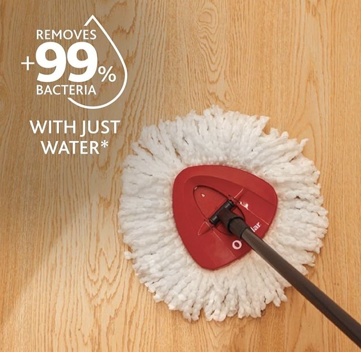 Mop obrotowy z mikrofibry, system czyszczenia podłogi z wiadrem