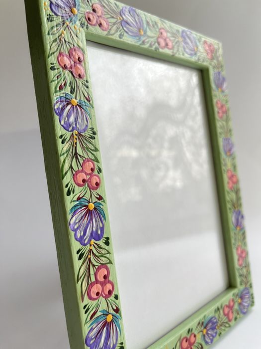 Рамка для фото з петриківським розписом