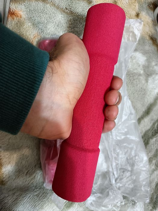 Par de halteres cor roxa e arco para Abdominais de Musculação