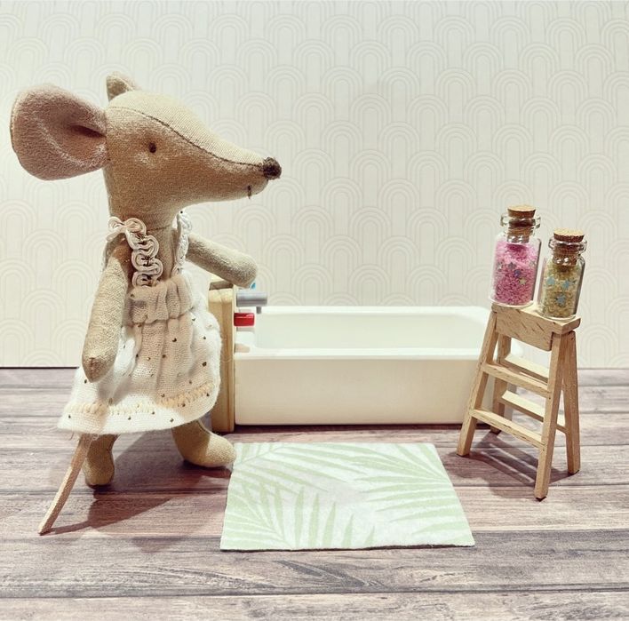 Zestaw dwie sole do kąpieli dla myszek maileg lalek barbie