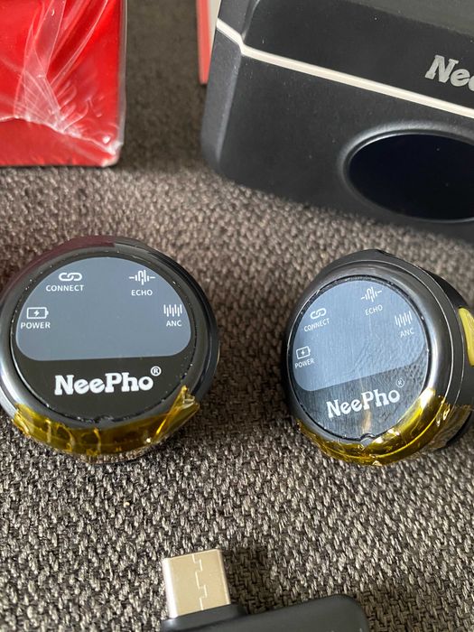 Петличний бездротовий мікрофон NeePho NP-58 2 шт. з кейсом Type-C