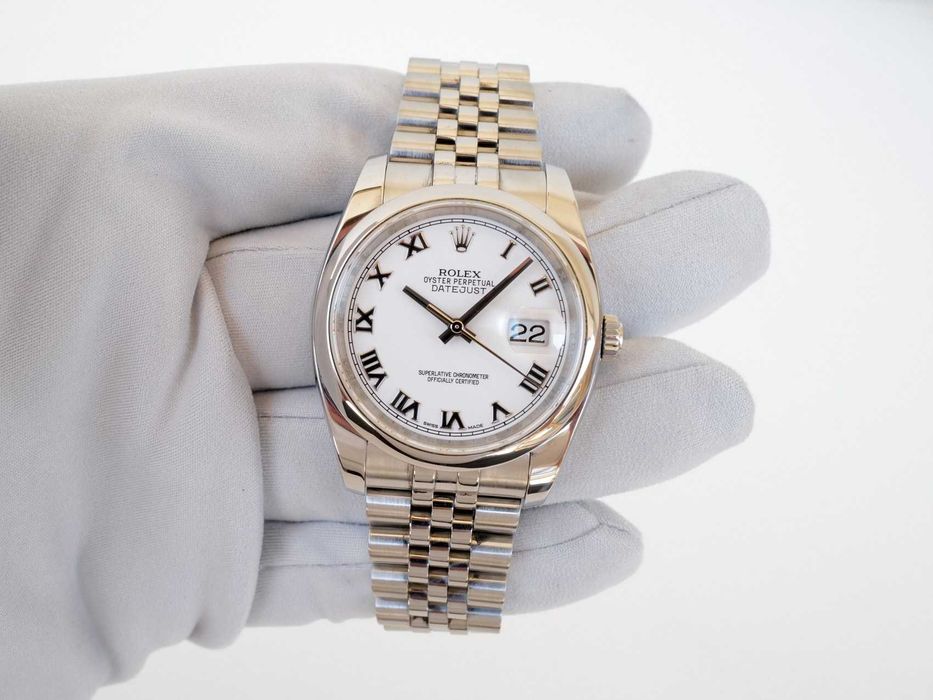 Rolex Datejust 36mm Jubilee Steel White Roman Dial (2025)