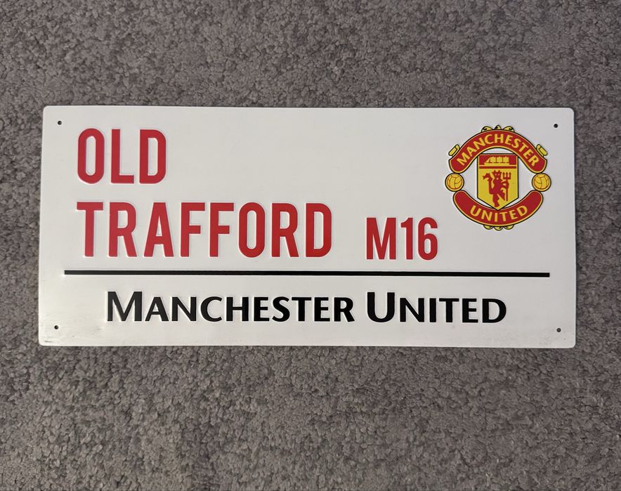 Sinal street sign Manchester United