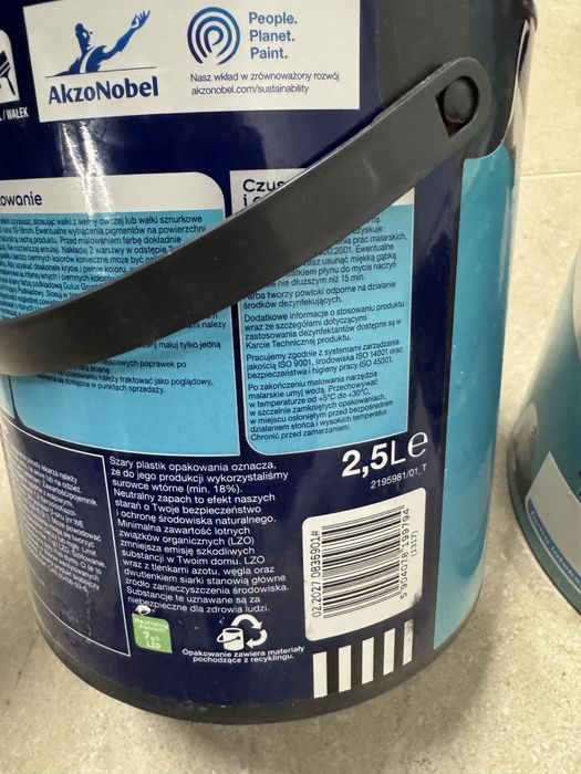 Farba Dulux Easy Care Kuchnia i Lazienka Biała 2 szt 2,5 l