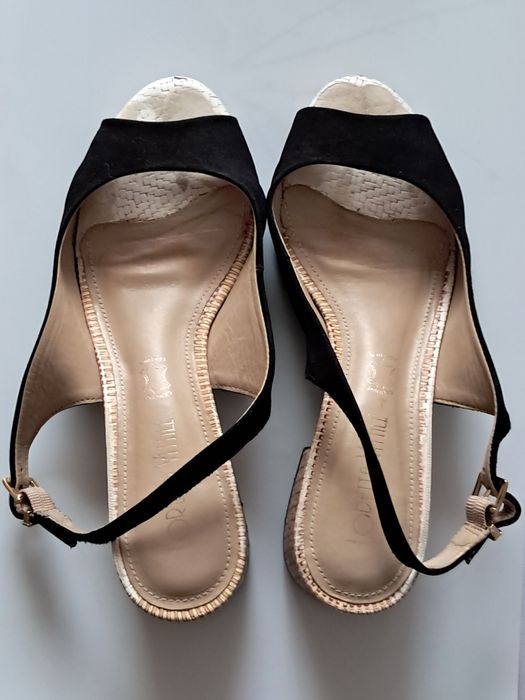 Buty damskie skórzane.