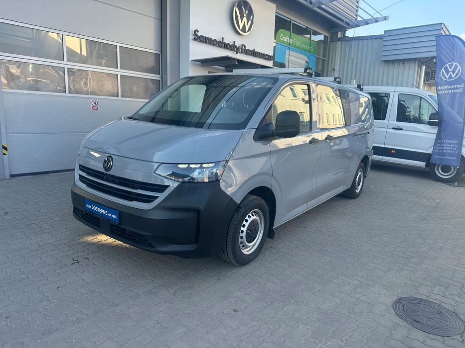 Volkswagen Transporter T7 Brygadowy  Nowość ! 2.0 TDI 150 KM Automat, 6 os. Kamera cofania, Hak