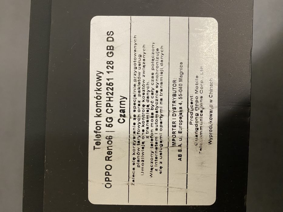 Oppo Reno 6 5g 128gb amoled  stan bdb