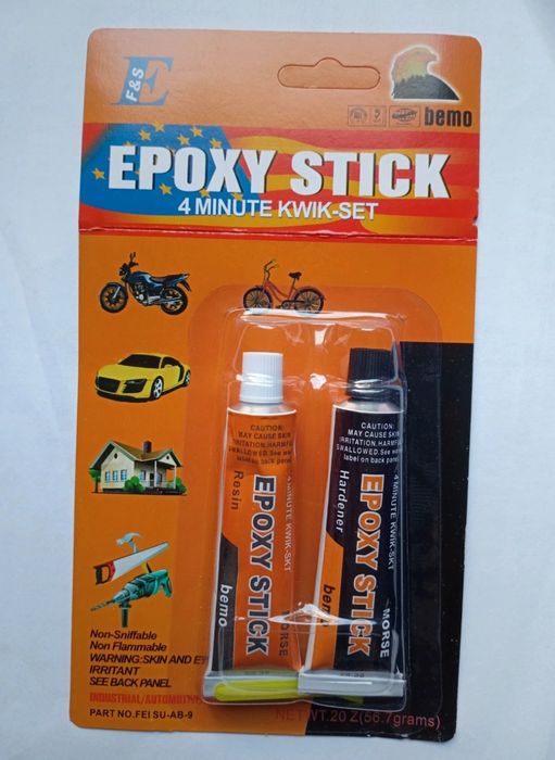 Klej Epoksydowy Dwuskładnikowy żywica epoksydowa Epoxy GLUE 2 x 10g do