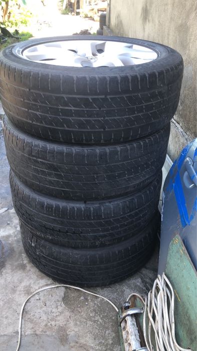 Оригинальные диски с резиной и датчиками mazda cx7 235.55.19 restyling