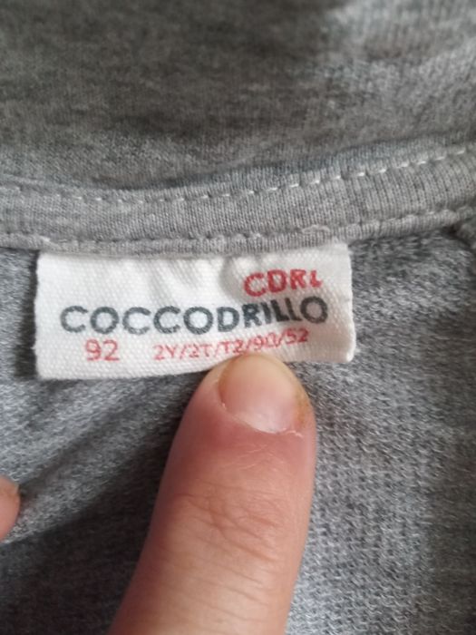 Szare dresy rozpinane Coccodrillo r. 92. Okazja