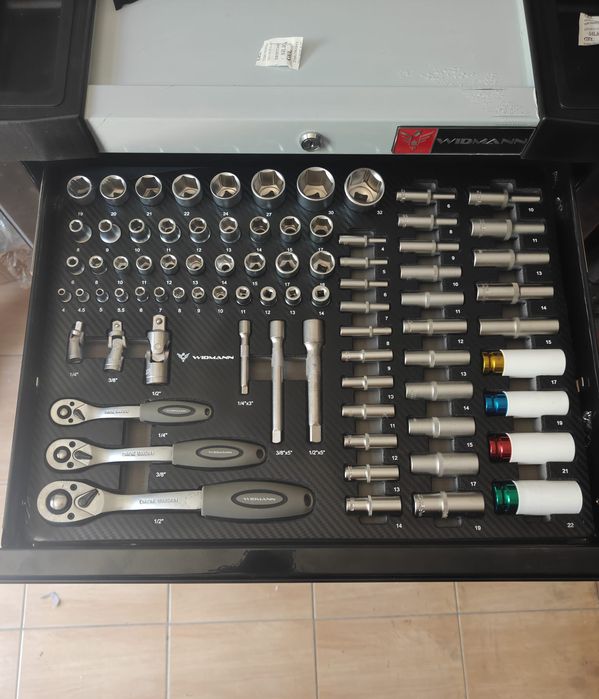 Carrinho de ferramwntas de 7 gavetas 6 cheias