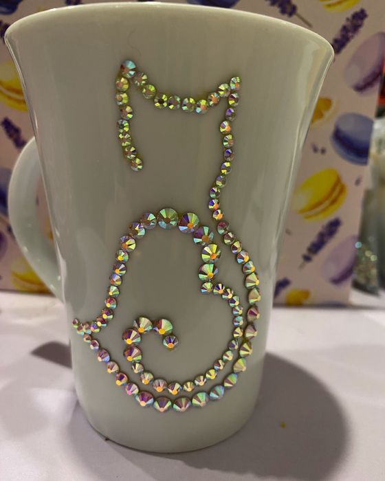 Чашка зі стразами