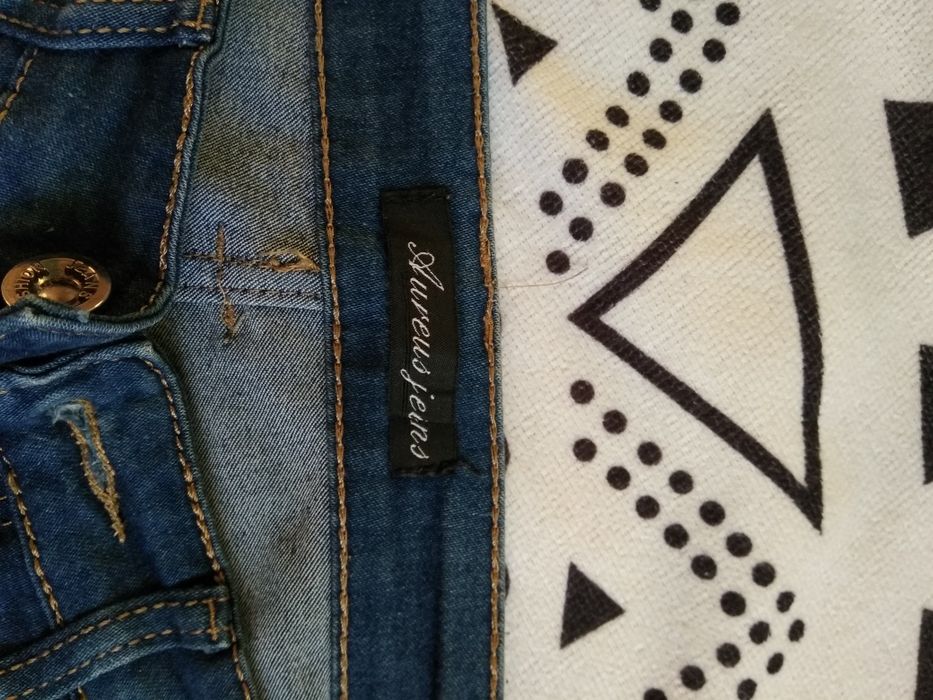 Spodnie jeansowe jeansy granatowe r. S 36 Aureus jeans