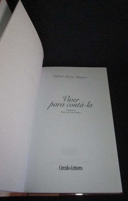 Livro Viver para Contá-la Gabriel García Marquez