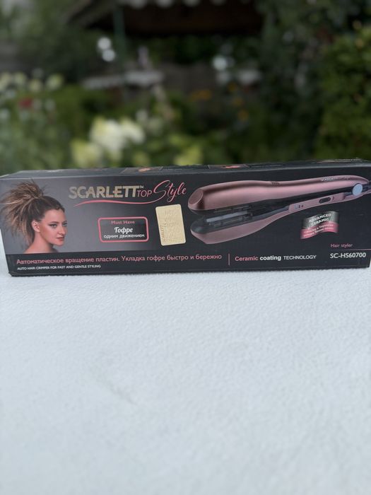 Автоматична плойка гофре scarlett
