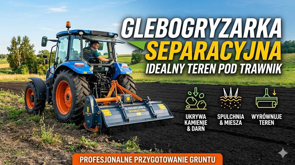 Usługi glebogryzarką separacyjną Parczew Glebogryzarka
