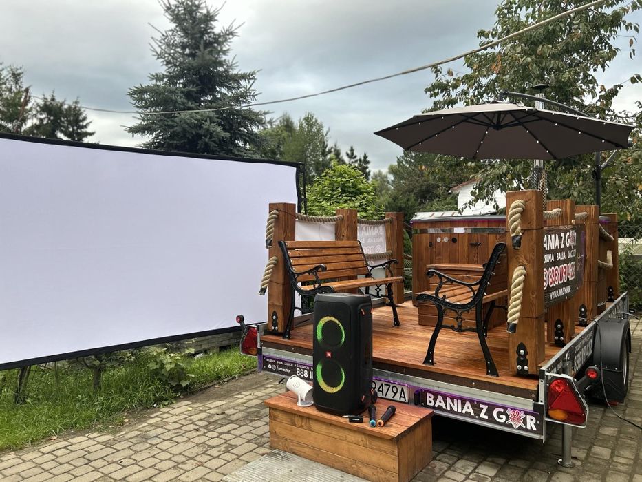 Mobilna sauna  balia jacuzzi bania