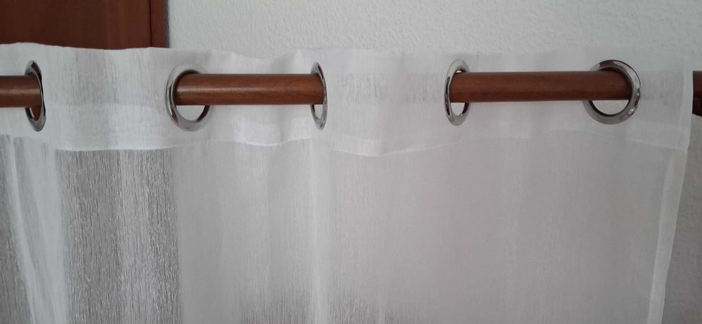 Firanki białe gładkie 4 sztuki