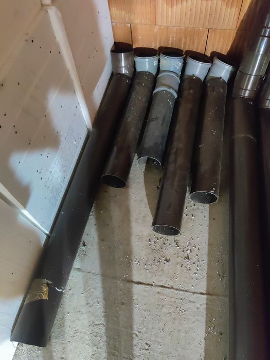 Rury spustowe 110 4m Gamrat PVC plus kolanka i docinki
