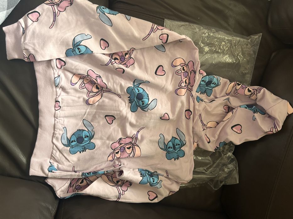Bluza nowa 140 cm Stitch rozpinana z kapturem i kieszeniami Sinsay