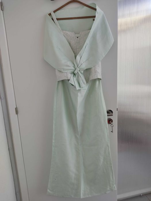 Conjunto de Cerimónia maxi verde água