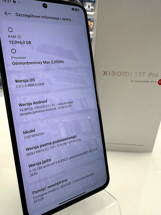 XIaomi 13T Pro | 12/512GB | Black | GW3 | 23078PND5G