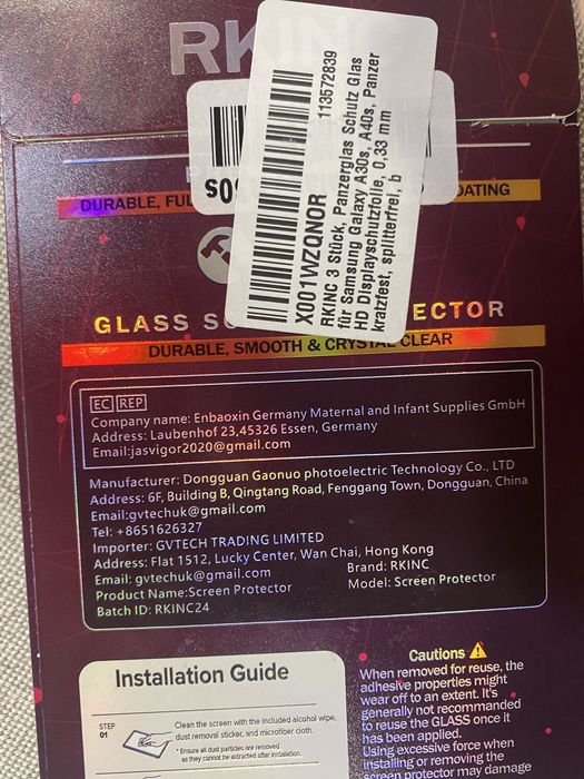 Protetor de ecrã de telemóvel em vidro temperado para Samsung Galaxy