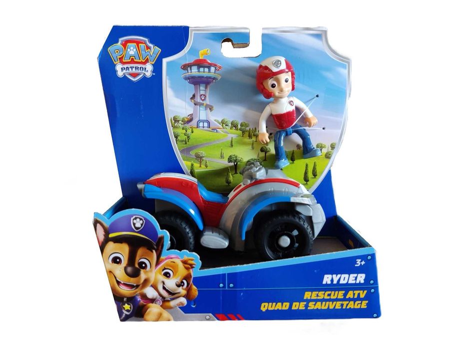 NOWY Samochód PSI PATROL: Pojazd Podstawowy RYDER + figurka (Solid)