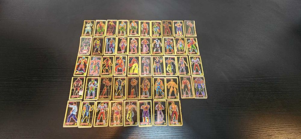 Наклейки з 90-иг. Tekken [Жовта рамка]. Оригинал. Повна коллекція