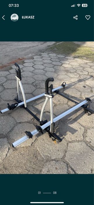 Bagaznik uchwyty  rowerowe Atera Giro , kluczyki , belki