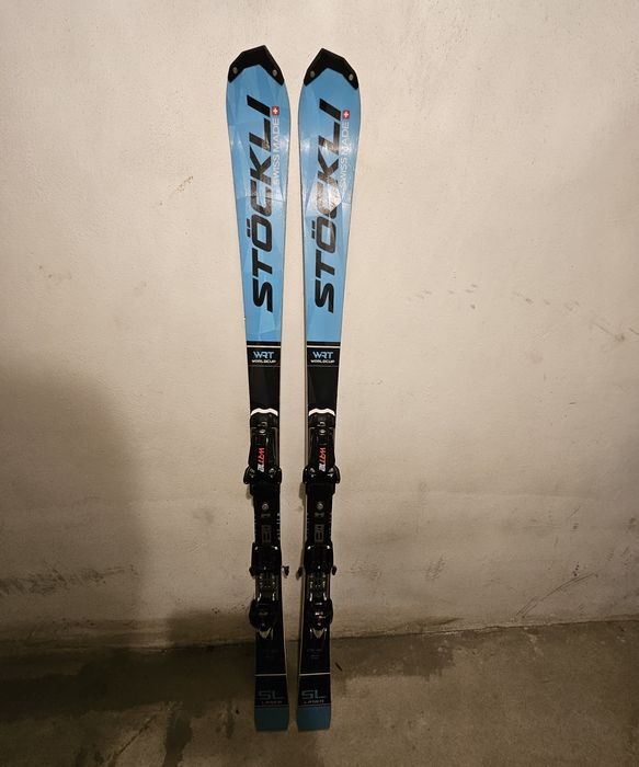 Narty Stockli laser SL wrt worldcup 165cm R12.4 63 FIS slalomka swiss