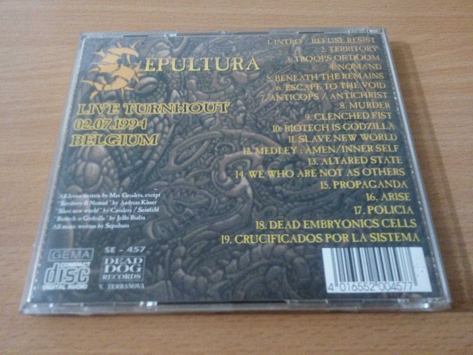 SEPULTURA - Escape To The Void - Bootleg RARO