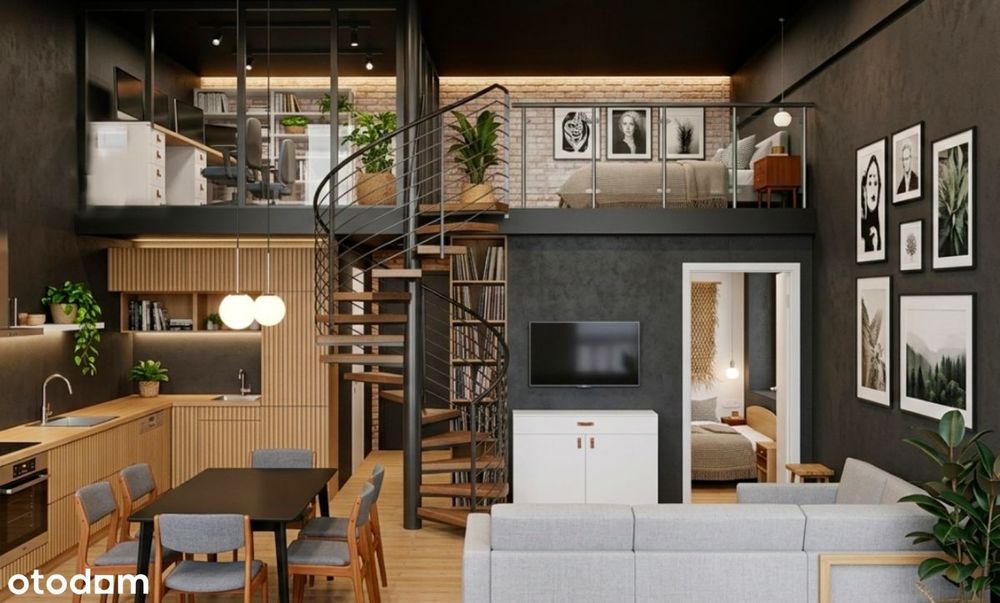 Loft 41 m² + 20 m² antresoli | Grunwald | 0% prow.