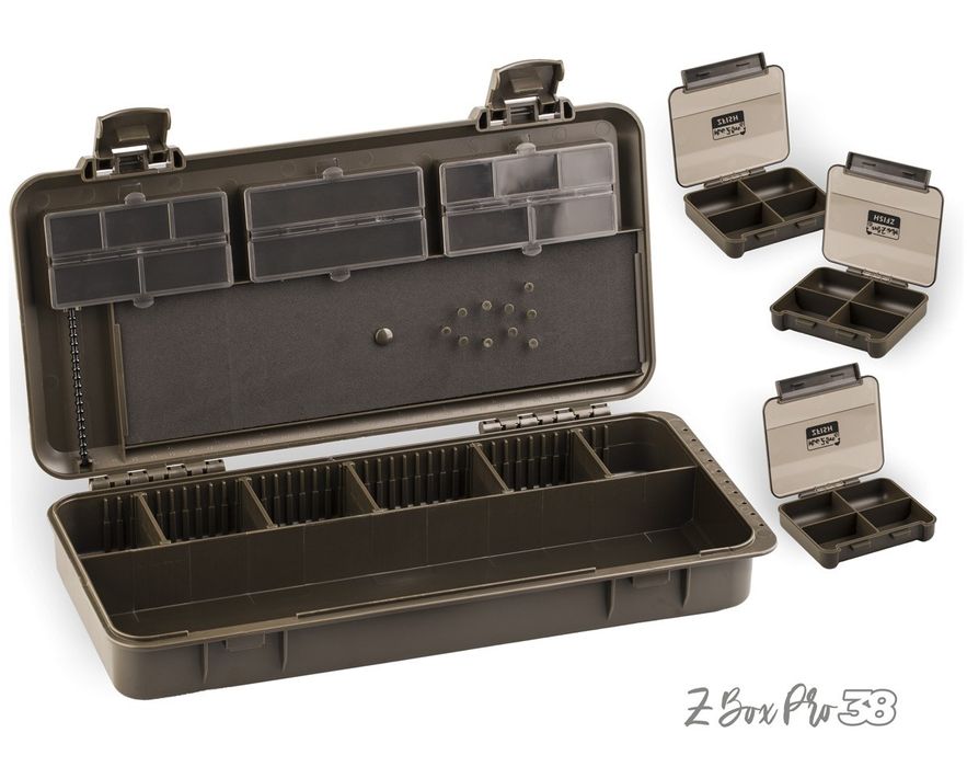 Zfish organizer tackle Box rig piórnik karpiowy z-box pro 38 (4w1)