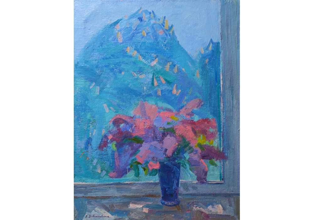 Довгалевская Вера (1908-1999) Цветут каштаны в Киеве. Сирень 98*75 х/м