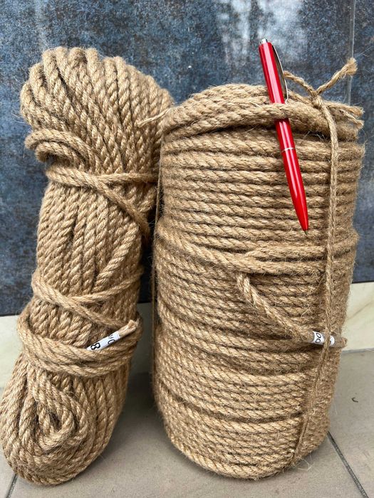 8 мм-50 м. Мотузка джутова для кігтеточки