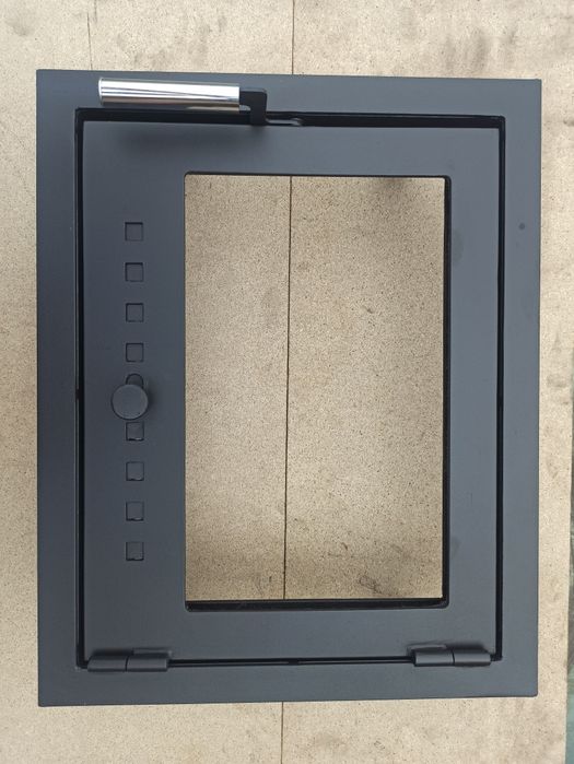 Дверца для печи и камина со стеклом, печная дверка, дверцята пічні