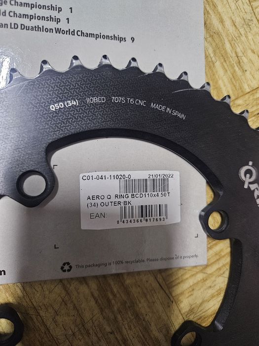 Tarcza Rotor oval q-ring będzie 110x4 50t