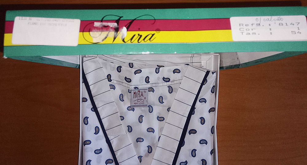 Pijamas de Verão Masculinos Fabricados em Portugal