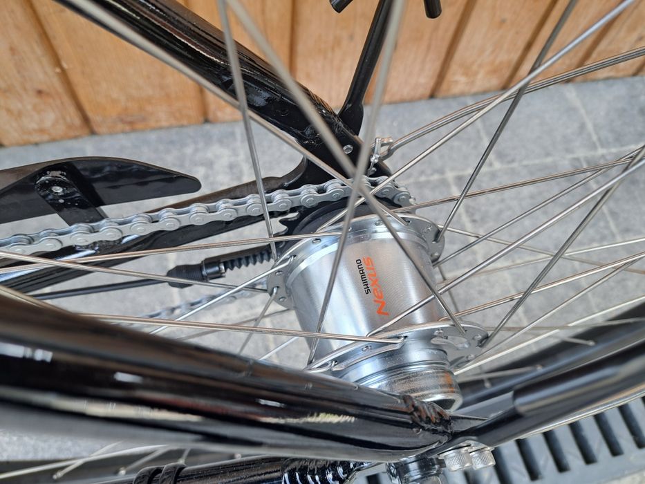 NOWY Rower miejski szwedzki Sothanga Gazelle Nexus 7 czarny łabędź 28