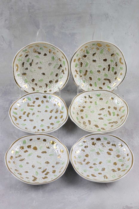 Ceramiczny serwis Domino Steatyt Buksowicz ceramika prl vintage